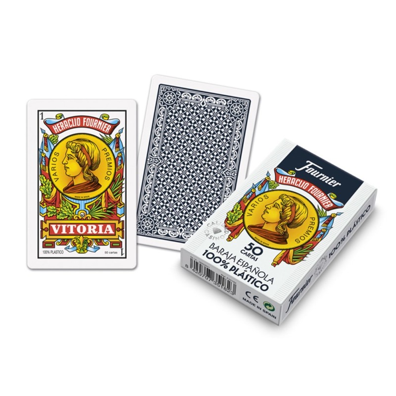 Baraja fournier española 100% plastico 50 cartas