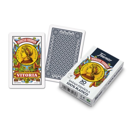 Baraja fournier española 100% plastico 50 cartas