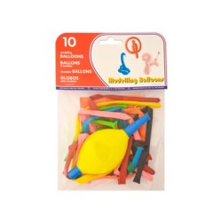 Globo 100% latex biodegradable para modelar  inflador bolsa de 10 unidades