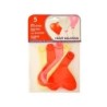 Globo 100% latex biodegradable con forma corazon bolsa de 5 unidades