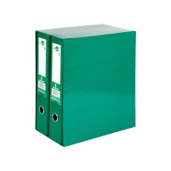 Modulo liderpapel 2 archivadores folio 2 anillas mecanismo de palanca 75mm verde