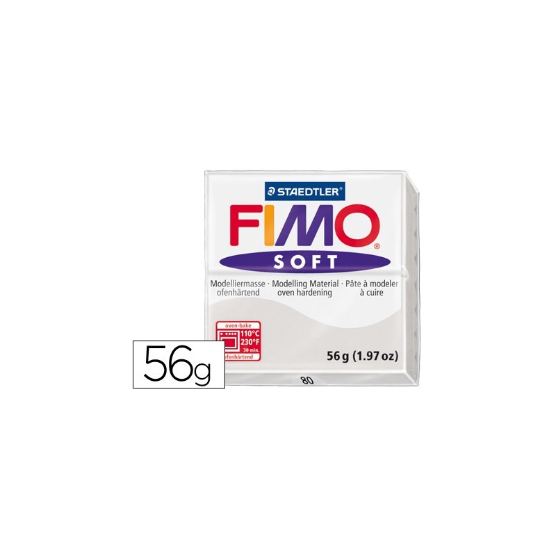 Pasta staedtler fimo soft 57 gr color gris Pasta staedtler fimo soft 57 gr color gris