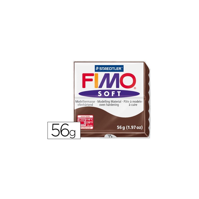 Pasta staedtler fimo soft 57 gr color chocolate Pasta staedtler fimo soft 57 gr color chocolate