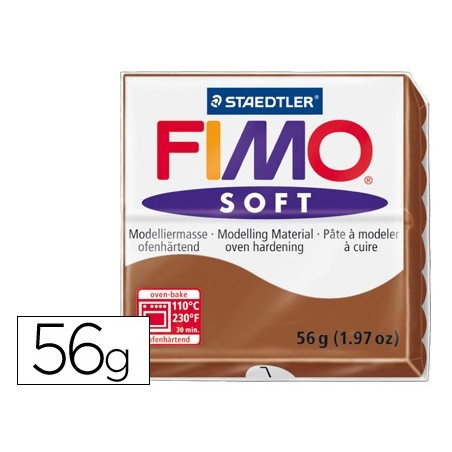 Pasta staedtler fimo soft 57 gr color caramelo