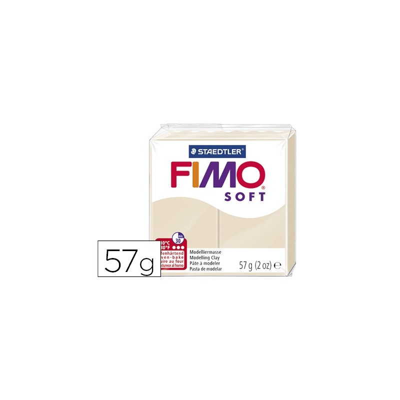 Pasta staedtler fimo soft 57 gr color tierra