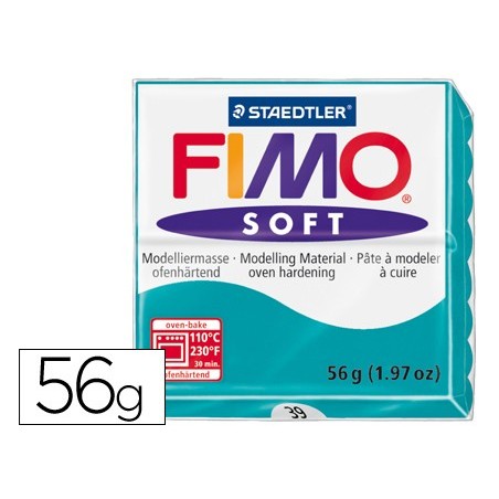 Pasta staedtler fimo soft 57 gr color verde menta