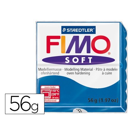 Pasta staedtler fimo soft 57 gr color azul