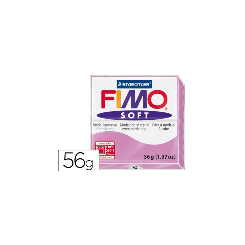 Pasta staedtler fimo soft 57 gr color violeta claro