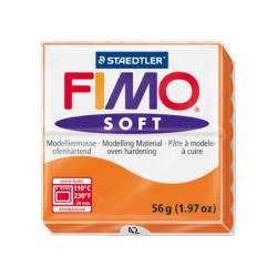 Pasta staedtler fimo soft 57 gr color naranja