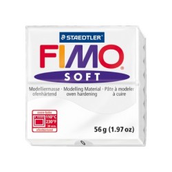 Pasta staedtler fimo soft 57 gr color blanco