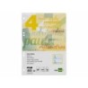 Recambio liderpapel cuarto pautaguia 100 hojas 75 g cuadriculado pautado 4 mm con margen 6 taladros