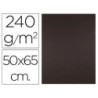 Cartulina liderpapel 50x65 cm marron oscuro 240 gr unidad