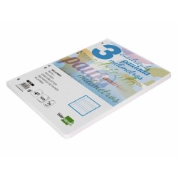 Recambio liderpapel cuarto pautaguia 100 hojas 75 g cuadriculado pautado 3 mm con margen 6 taladros