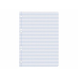 Recambio liderpapel cuarto pautaguia 100 hojas 75 g cuadriculado pautado 3 mm con margen 6 taladros
