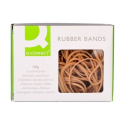 Gomillas elasticas q-connect 100 gr numero 6 60 x 2 mm