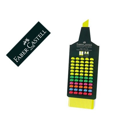 Rotulador faber fluorescente 48 expositor 60 unidades colores surtidos