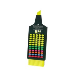 Rotulador faber fluorescente 48 expositor 60 unidades colores surtidos