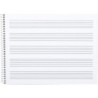 Bloc musica liderpapel pentagrama 4mm cuarto 20 hojas 100g/m2