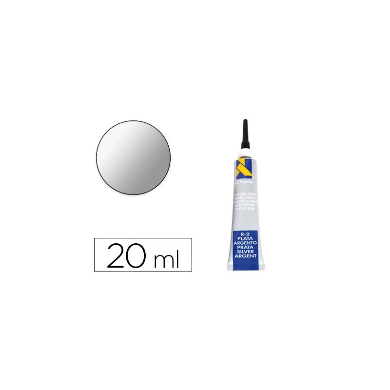 Contorno relieve la pajarita plata r-2 tubo 20 ml Contorno relieve la pajarita plata r-2 tubo 20 ml