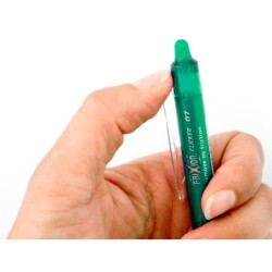 Boligrafo pilot frixion clicker borrable 0,7 mm color verde