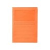 Subcarpeta cartulina q-connect din a4 naranja con ventana transparente 120 g/m2