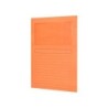 Subcarpeta cartulina q-connect din a4 naranja con ventana transparente 120 g/m2