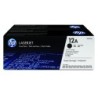 Toner hp laserjet 1010 1012 1015 1018 1020 1022 3015 3020 3030 3050 3052 3055 12a negro pack 2 2.000 pag