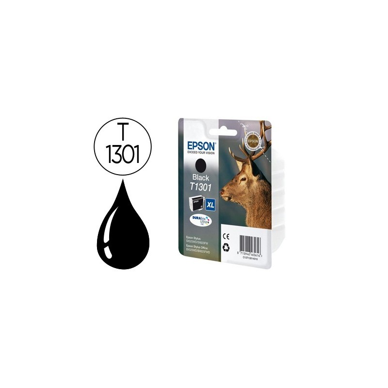 Ink-jet epson stylus sx525wd/620fw office b42wd/bx320fw/525wd t1301 negro