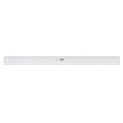 Regla mr 40 cm plastico transparente
