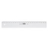 Regla mr 20 cm plastico transparente