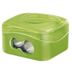 Sacapuntas mr metalico 2 usos con deposito colores surtidos