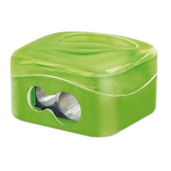 Sacapuntas mr metalico 2 usos con deposito colores surtidos