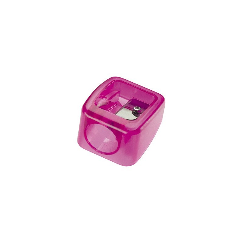 Sacapuntas mr plastico para ceras gruesas de 17mm 1 uso colores surtidos