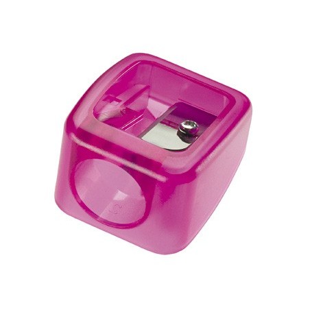 Sacapuntas mr plastico para ceras gruesas de 17mm 1 uso colores surtidos
