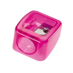Sacapuntas mr plastico para ceras gruesas de 17mm 1 uso colores surtidos
