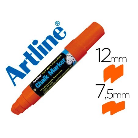 Rotulador artline pizarra verde negra epw-12 mm color naranja