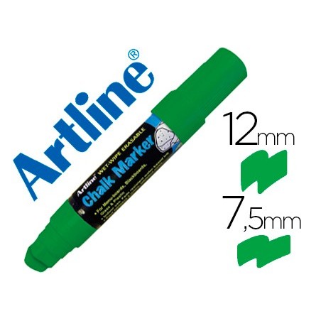 Rotulador artline pizarra verde negra epw-12 mm color verde