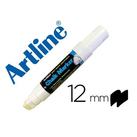 Rotulador artline pizarra verde negra epw-12 mm color blanco