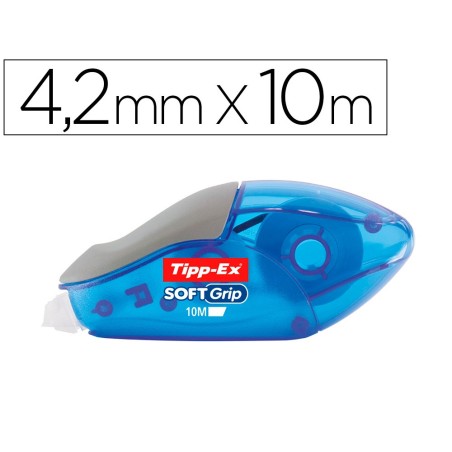 Corrector tipp-ex cinta soft grip 4,2 mm x 10 mt