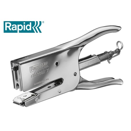 Grapadora rapid de tenaza k1 capacidad 50 hojas usa grapas 22/6 24/6 y 24/8