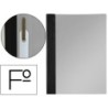 Carpeta dossier fastener pvc esselte folio negro