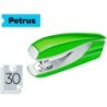 Grapadora petrus mod 635 wow verde metalizada capacidad 30 hojas