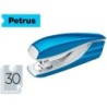 Grapadora petrus mod 635 wow azul metalizada capacidad 30 hojas