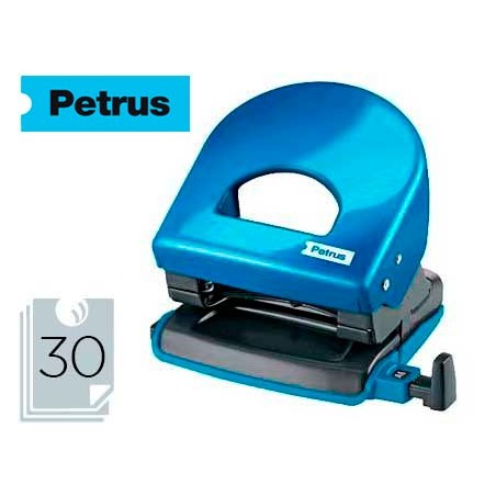 Taladrador petrus 62 wow azul metalizado capacidad 30 hojas
