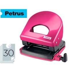 Taladrador petrus 62 wow fucsia metalizado capacidad 30 hojas