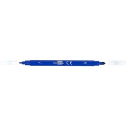 Rotulador liderpapel duo doble punta fina y gruesa caja de 12 unidades colores surtidos