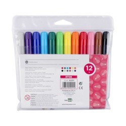 Rotulador liderpapel jumbo caja de 12 unidades colores surtidos