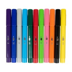 Rotulador liderpapel jumbo caja de 12 unidades colores surtidos