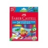 Lapices de colores faber castell acuarelables caja de 24 unidades colores surtidos