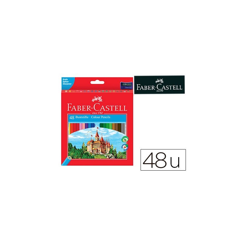 Lapices de colores faber-castell c/48 colores hexagonal madera reforestada Lapices de colores faber-castell c/48 colores hexagonal madera reforestada